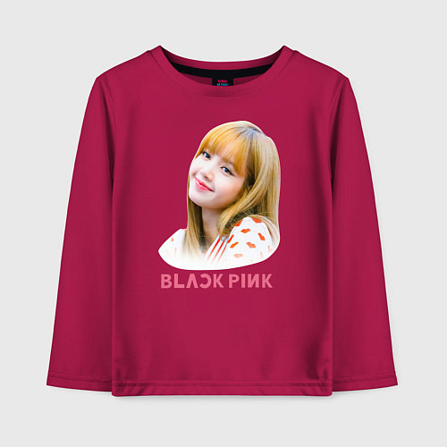 Детский лонгслив Lisa Blackpink / Маджента – фото 1