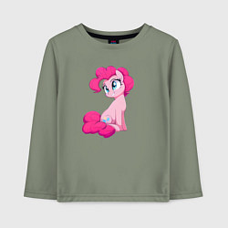 Лонгслив хлопковый детский Пинки Пай, цвет: авокадо