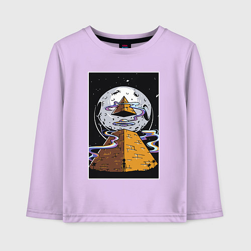 Детский лонгслив Alien UFO / Лаванда – фото 1