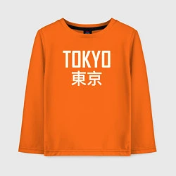 Лонгслив хлопковый детский Japan - Tokyo, цвет: оранжевый