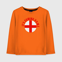 Лонгслив хлопковый детский Coming home England, цвет: оранжевый