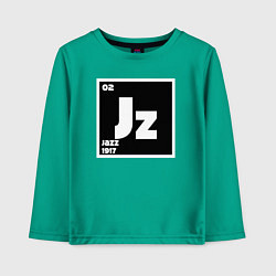 Лонгслив хлопковый детский Jazz 1917, цвет: зеленый