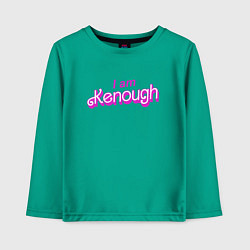 Детский лонгслив I am kenough barbie