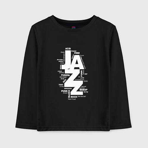 Детский лонгслив Jazz Styles BW1 / Черный – фото 1