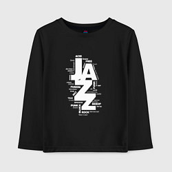 Лонгслив хлопковый детский Jazz Styles BW1, цвет: черный