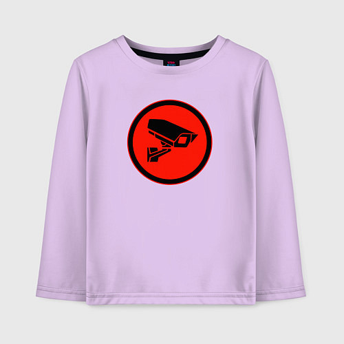 Детский лонгслив Skibidi toilet Камера / Лаванда – фото 1
