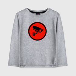 Лонгслив хлопковый детский Skibidi toilet Камера, цвет: меланж