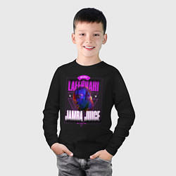 Лонгслив хлопковый детский Jamba Juice, цвет: черный — фото 2