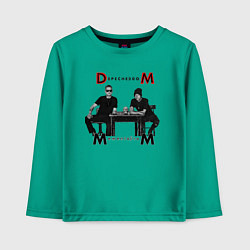 Лонгслив хлопковый детский Depeche Mode 2023 Memento Mori - Dave & Martin 02, цвет: зеленый