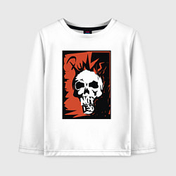 Детский лонгслив Punks skull