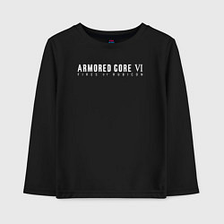 Детский лонгслив Armored core 6 logo
