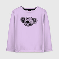 Детский лонгслив Коала голова