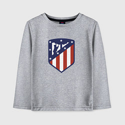 Лонгслив хлопковый детский Atletico Madrid FC, цвет: меланж