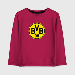 Лонгслив хлопковый детский Borussia fc sport, цвет: маджента
