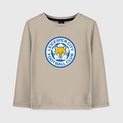 Лонгслив хлопковый детский Leicester city fc, цвет: миндальный