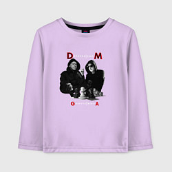 Лонгслив хлопковый детский Depeche Mode - Ghosts Again, цвет: лаванда