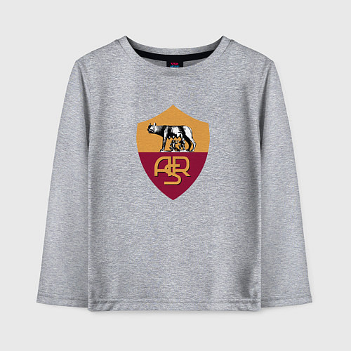 Детский лонгслив Roma fc club / Меланж – фото 1