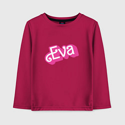 Лонгслив хлопковый детский Eva -retro barbie style, цвет: маджента