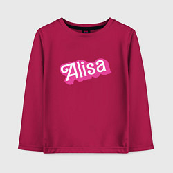 Лонгслив хлопковый детский Alisa - retro Barbie style, цвет: маджента