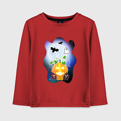 Детский лонгслив Ночь на halloween