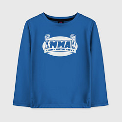 Лонгслив хлопковый детский MMA sport, цвет: синий