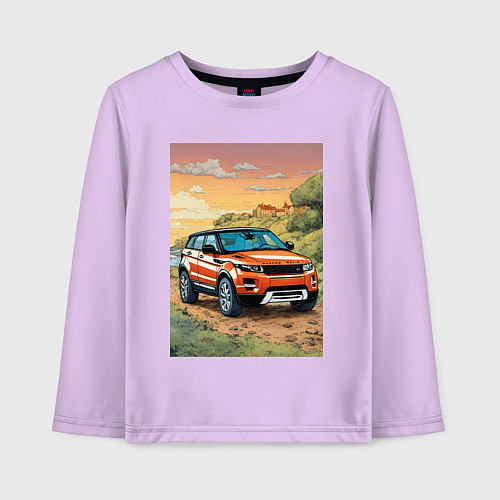 Детский лонгслив Land rover evoque / Лаванда – фото 1