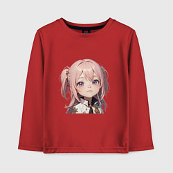 Лонгслив хлопковый детский Ухмыляющаяся Роза, цвет: красный