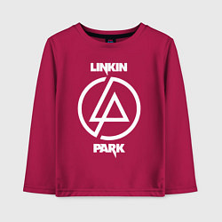 Лонгслив хлопковый детский Linkin Park logo, цвет: маджента