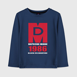 Лонгслив хлопковый детский Depeche Mode - Black Celebration album merch, цвет: тёмно-синий