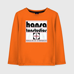 Лонгслив хлопковый детский Depeche Mode - Hansa tonstudios, цвет: оранжевый