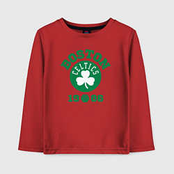 Лонгслив хлопковый детский Boston Celtics 1986, цвет: красный