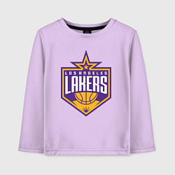 Лонгслив хлопковый детский Los Angelas Lakers star, цвет: лаванда