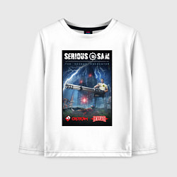 Лонгслив хлопковый детский Serious Sam 1 - second encounter, цвет: белый
