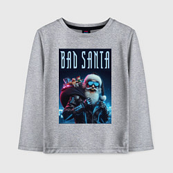 Детский лонгслив Bad santa - ai art