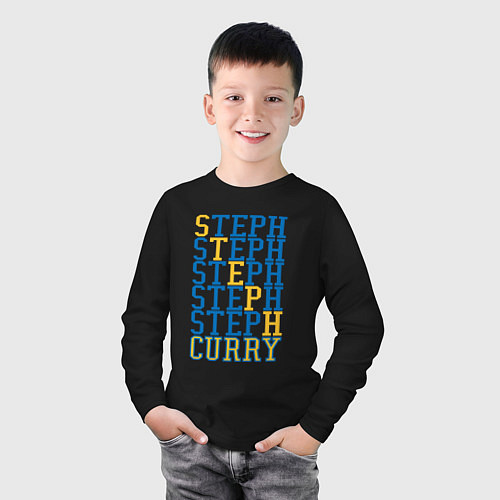 Детский лонгслив Steph Curry / Черный – фото 3