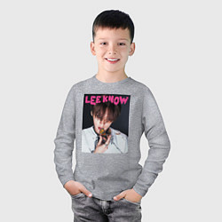 Лонгслив хлопковый детский Lee Know Rock Star Stray Kids, цвет: меланж — фото 2