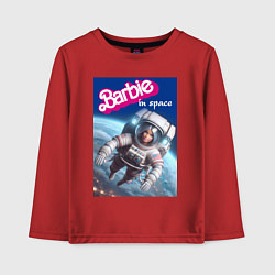 Детский лонгслив Barbie in space - ai art