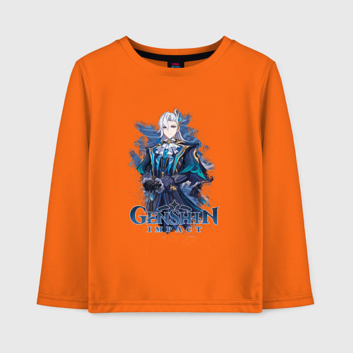 Детский лонгслив Судья Нёвиллет / Оранжевый – фото 1