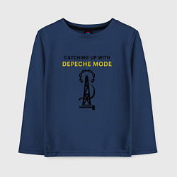 Лонгслив хлопковый детский Depeche Mode - Catching Up With, цвет: тёмно-синий