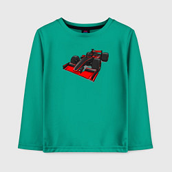 Лонгслив хлопковый детский Formula-1 McLaren, цвет: зеленый