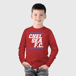 Лонгслив хлопковый детский Chelsea Stamford Bridge, цвет: красный — фото 2