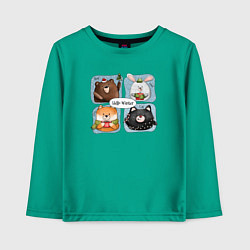 Детский лонгслив Зимние приключения