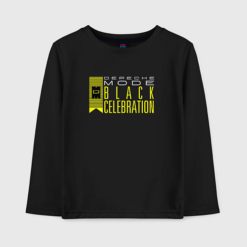Детский лонгслив Depeche Mode - Black Celebration tour logo / Черный – фото 1