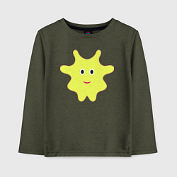 Детский лонгслив Желтый веселый маскот