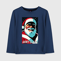 Лонгслив хлопковый детский Arnold Schwarzenegger - Santa Claus, цвет: тёмно-синий
