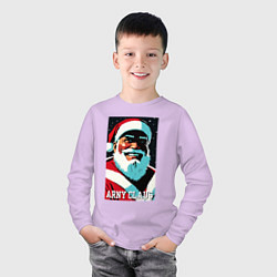 Лонгслив хлопковый детский Arnold Schwarzenegger - Santa Claus, цвет: лаванда — фото 2