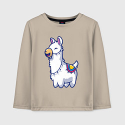 Детский лонгслив Весёлая альпака