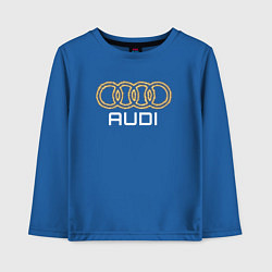 Лонгслив хлопковый детский Audi fire, цвет: синий