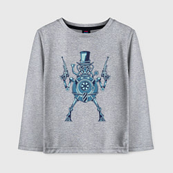 Детский лонгслив Стимпанк ретро робот