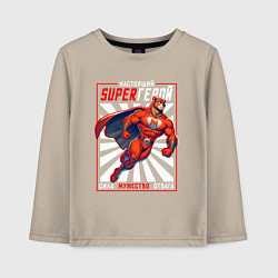 Детский лонгслив Superерой настоящий